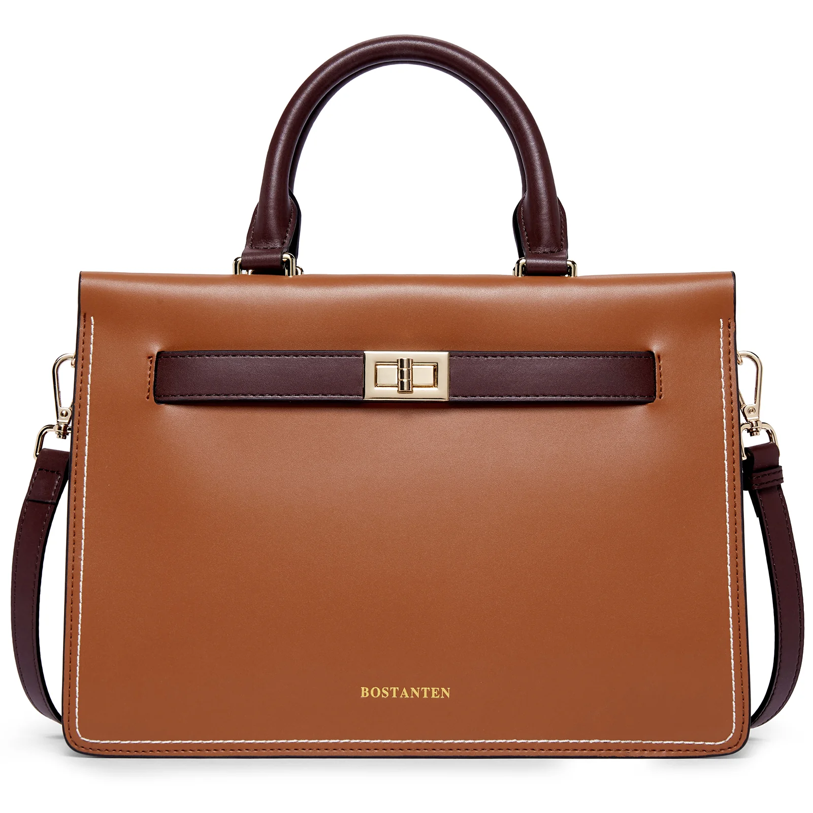 BOSTANTEN Leather Handbag for Women Top Handle Designer Fashion Shoulder Bag Purse - Image 3