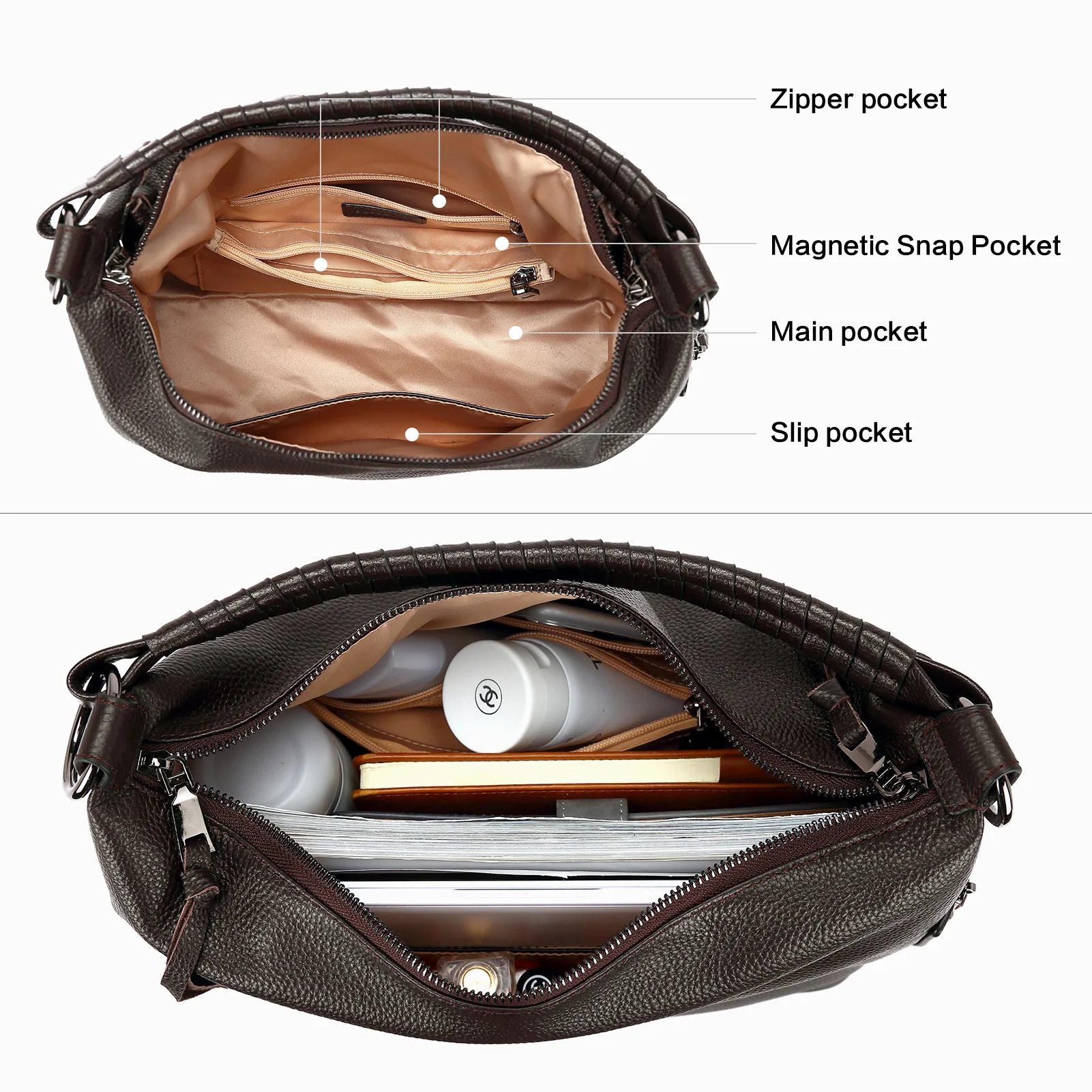 Kweli Stylish Concealed Carry Hobo Bag - Perfect for Any Occasion - Image 4