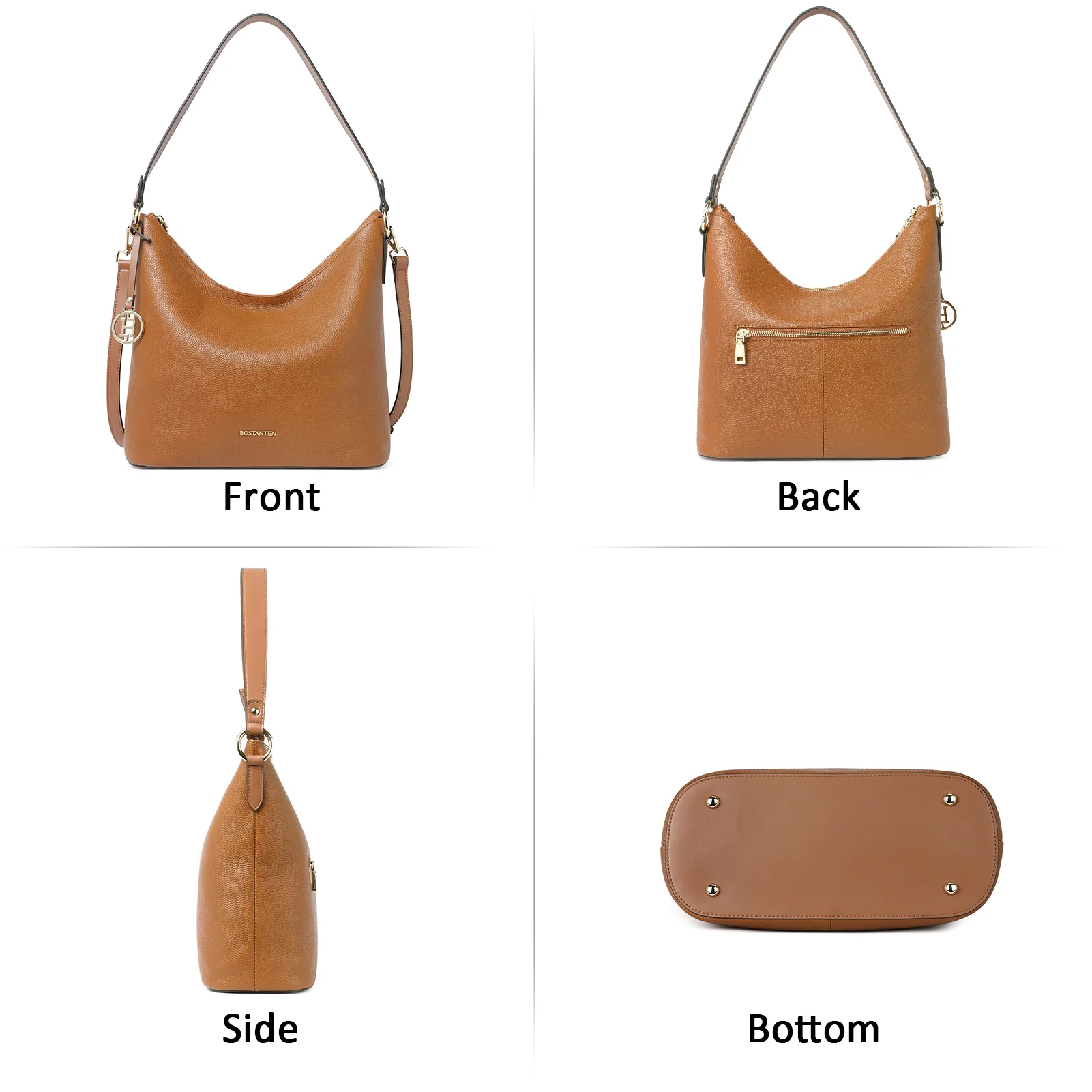 Kweli Trendy Leather Crossbody Hobo Bag for Hands-Free Carrying - Image 11