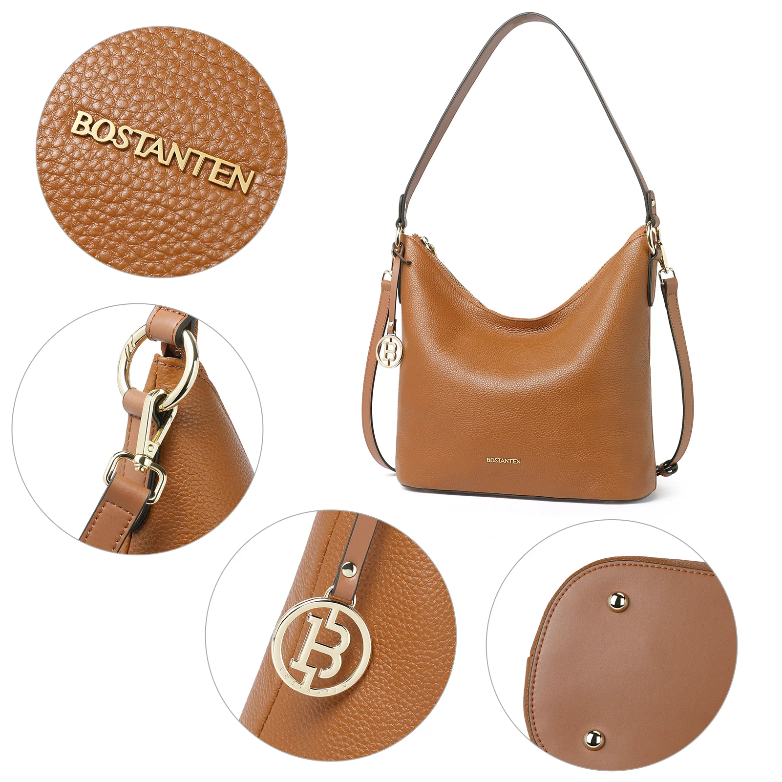 Kweli Trendy Leather Crossbody Hobo Bag for Hands-Free Carrying - Image 12