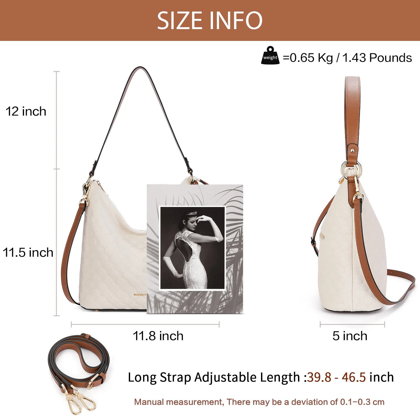 Kweli Trendy Leather Crossbody Hobo Bag for Hands-Free Carrying - Image 20