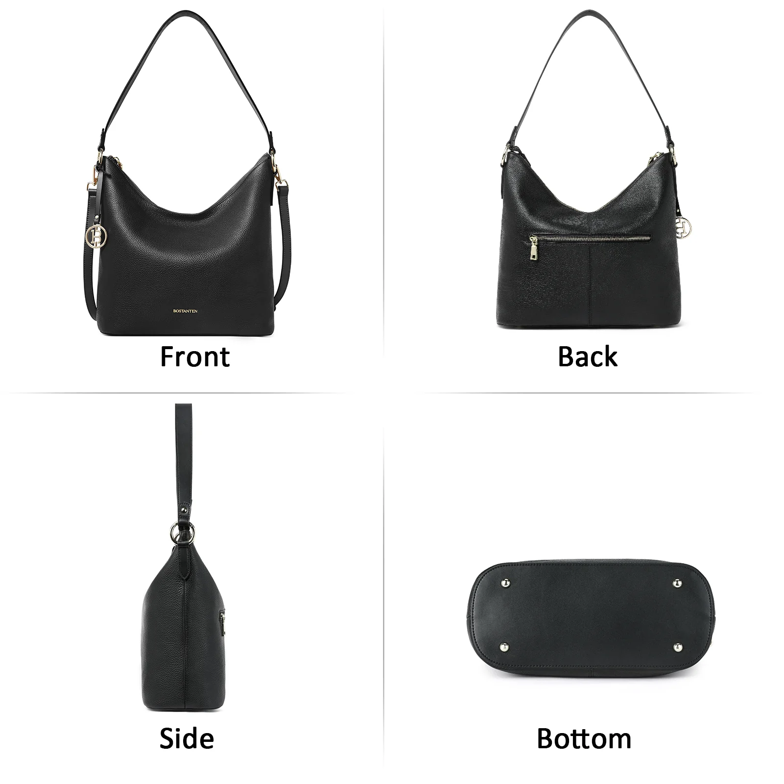 Kweli Trendy Leather Crossbody Hobo Bag for Hands-Free Carrying - Image 4