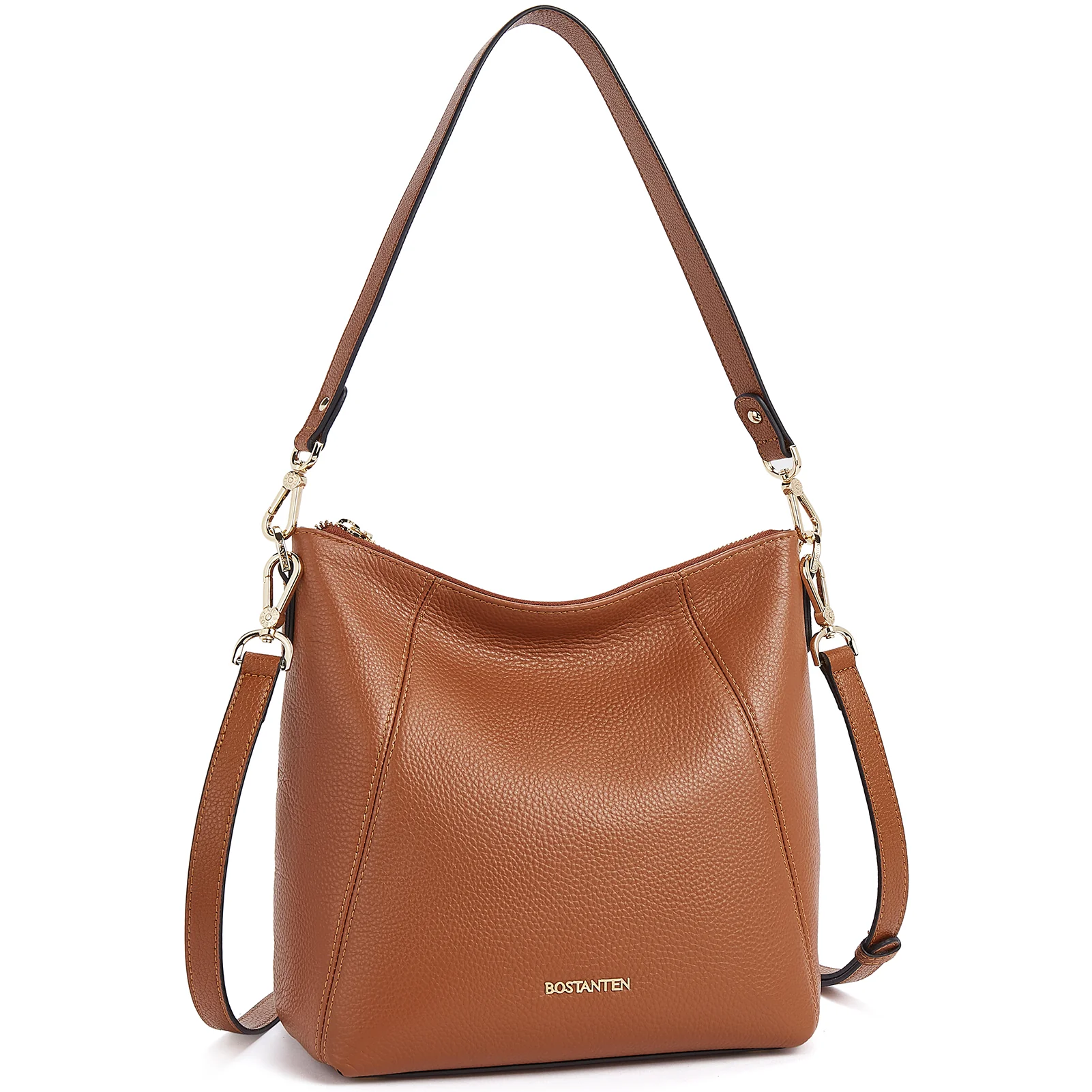 BOSTANTEN Leather Hobo Handbags Designer Purses for Women Shoulder Crossbody Bags - Image 3