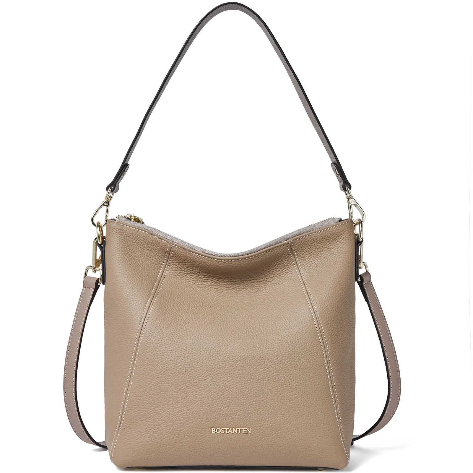 BOSTANTEN Leather Hobo Handbags Designer Purses for Women Shoulder Crossbody Bags - Image 8