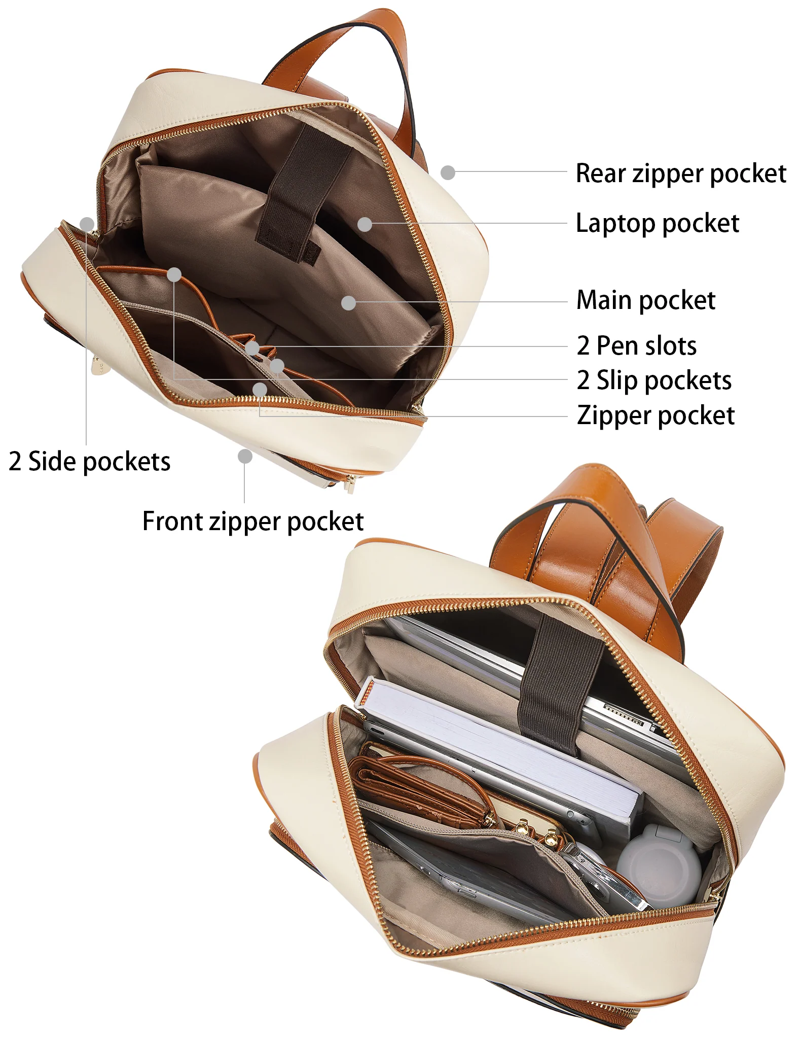 Vrba Laptop Travel Anti-theft Backpack for Women - Image 4