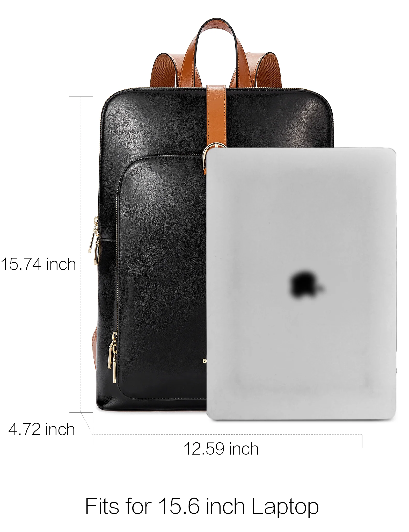 Vrba Leather Backpacks with Laptop Compartments for Women - Image 10