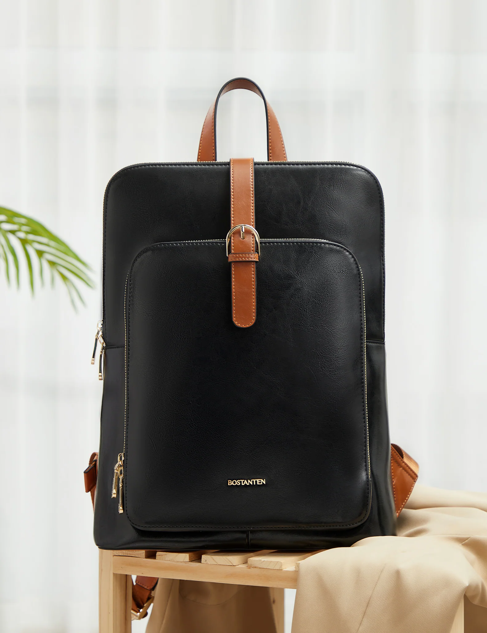 Vrba Leather Backpacks with Laptop Compartments for Women - Image 14