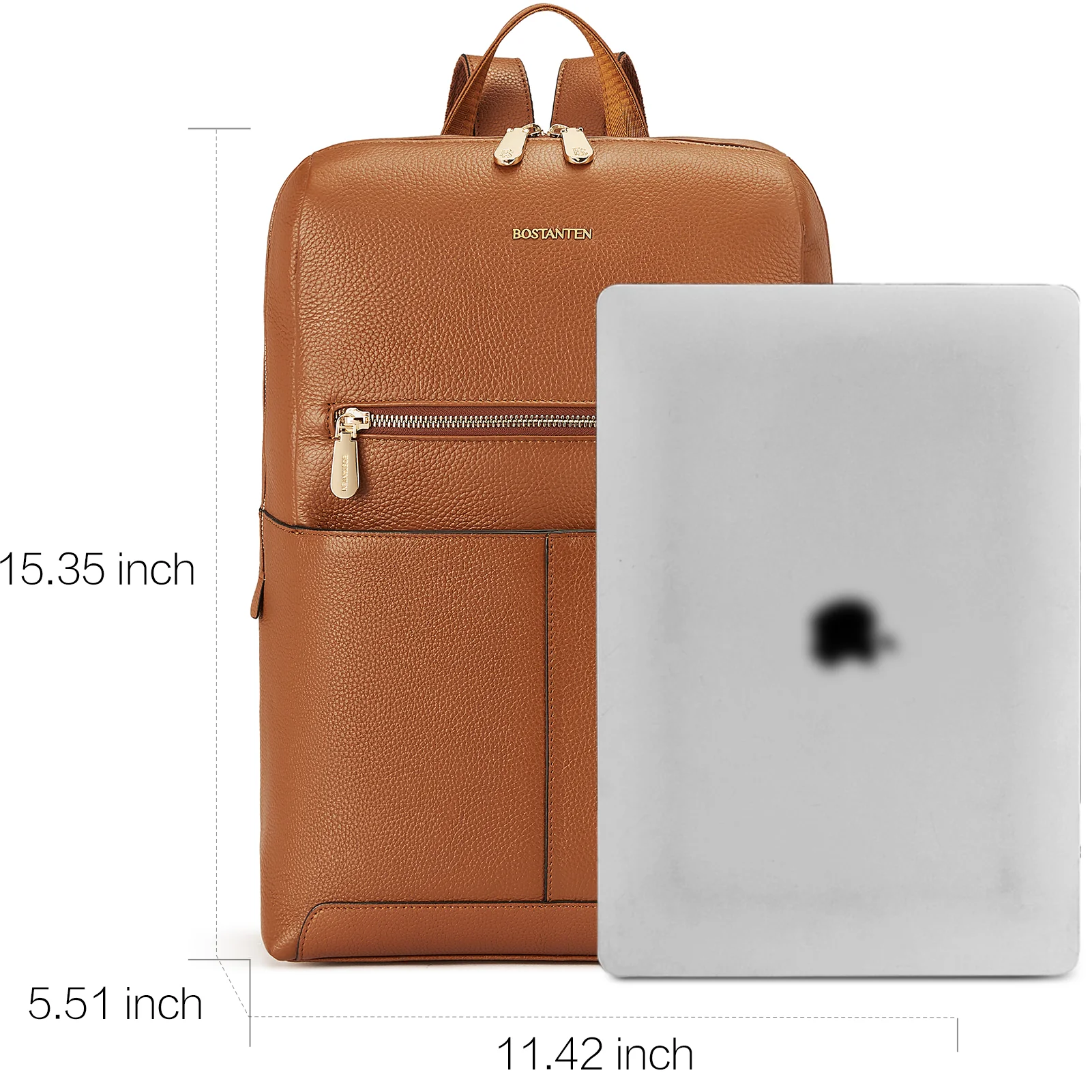 Vallis Women's Multi-Pocket Leather Backpack - Image 3