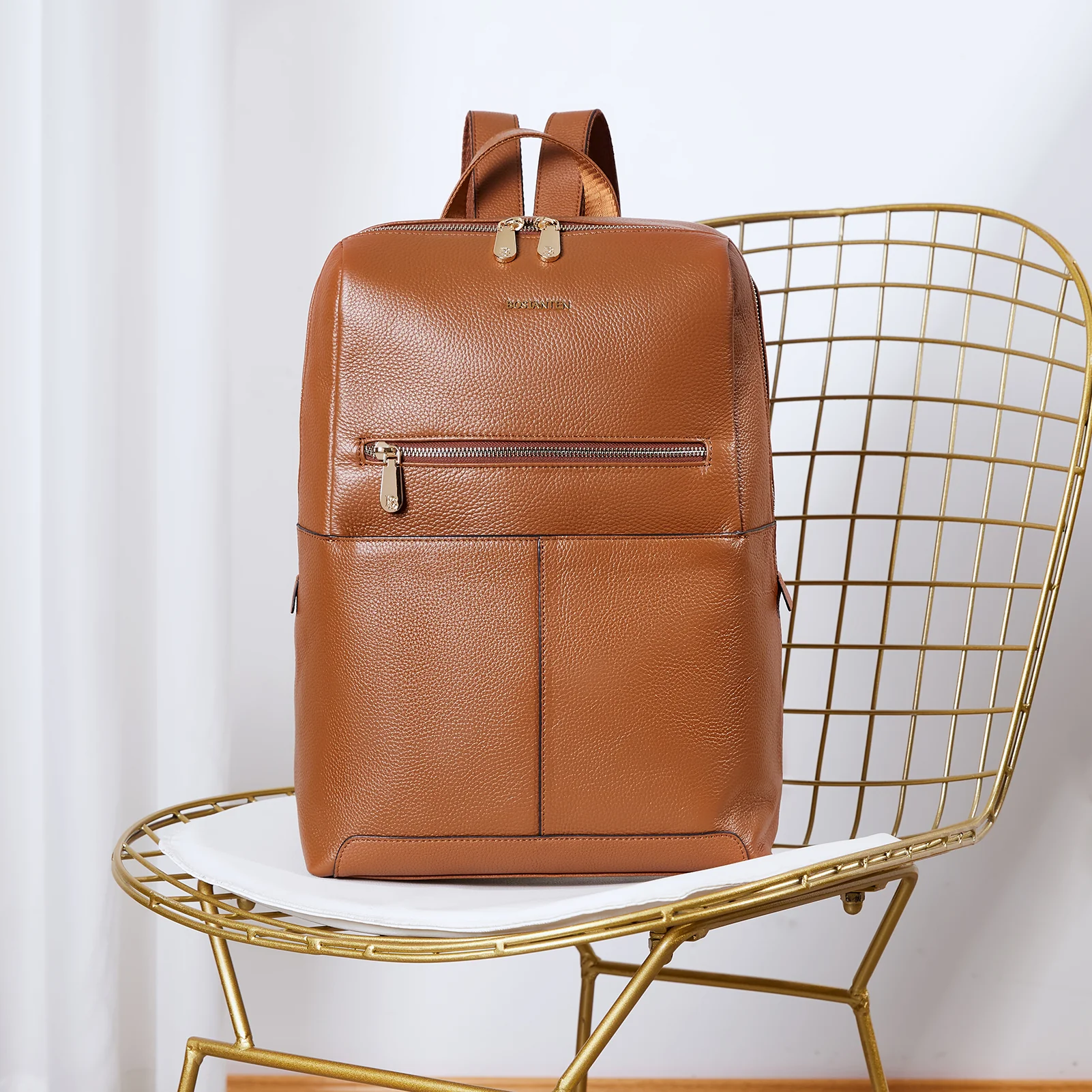 Vallis Women's Multi-Pocket Leather Backpack - Image 7