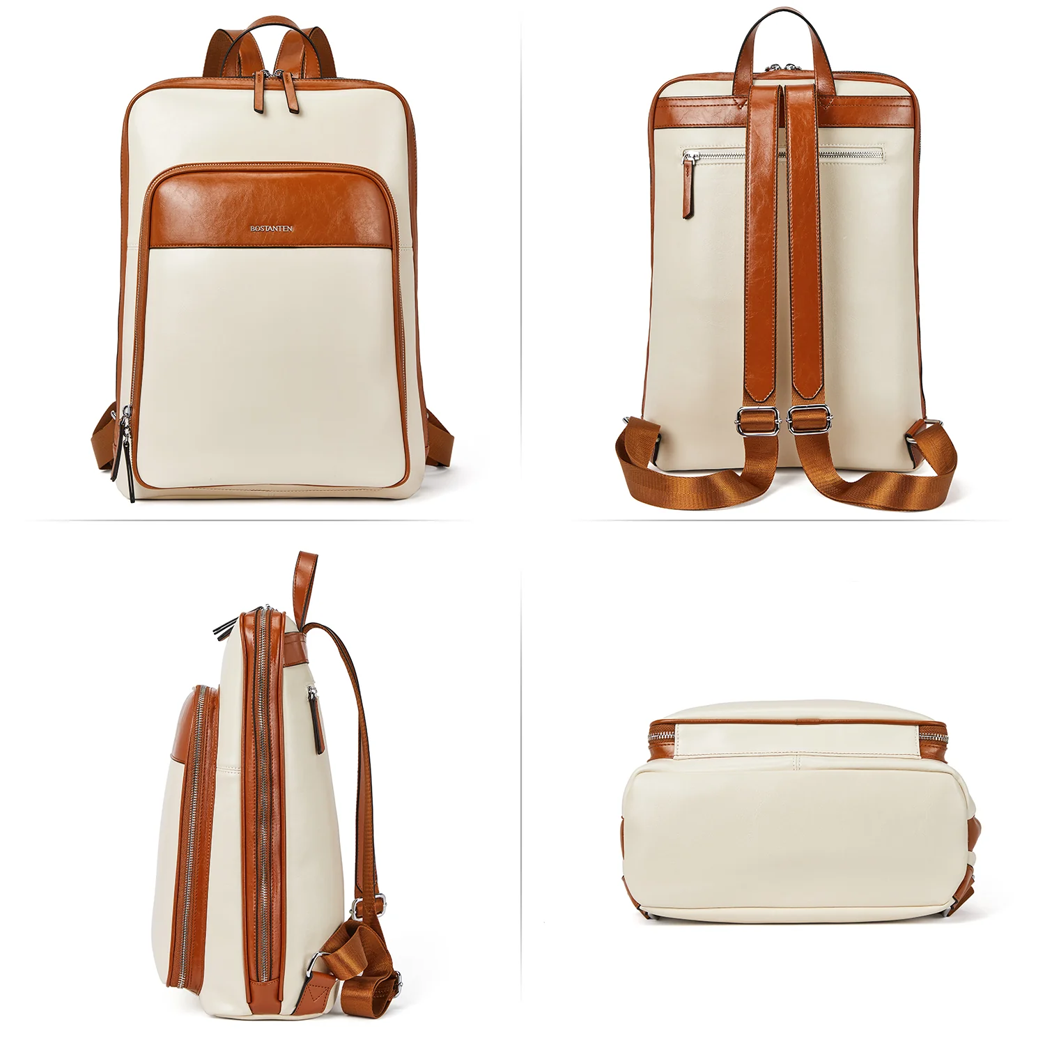 Vrba Large Genuine Leather Backpack Purse - Image 13