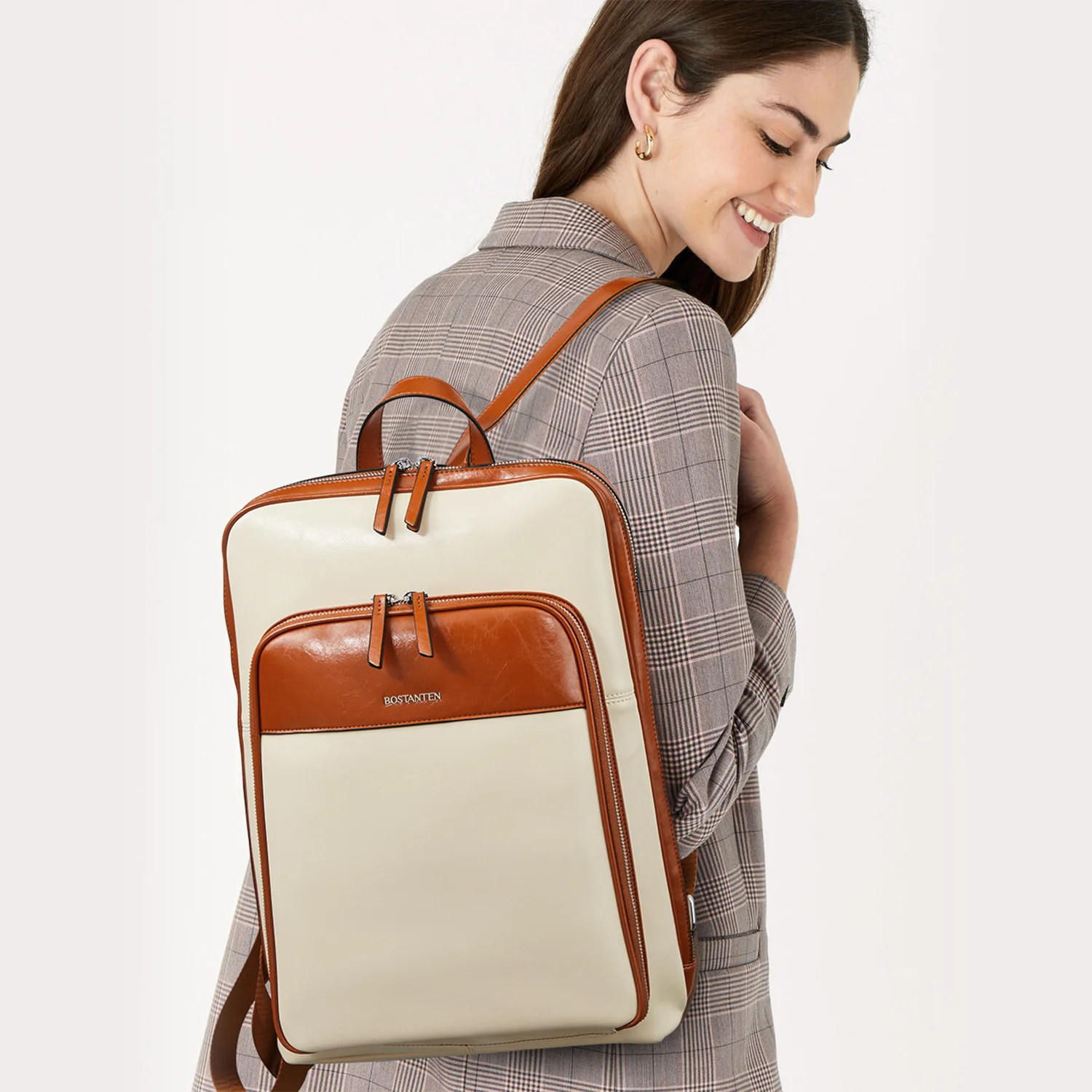 Vrba Large Genuine Leather Backpack Purse - Image 8