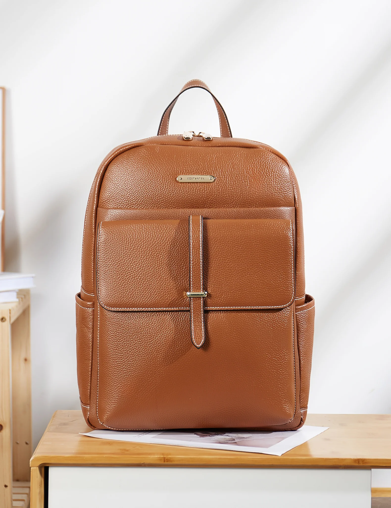 Vallis Women's Professional Leather Computer Bag - Image 10