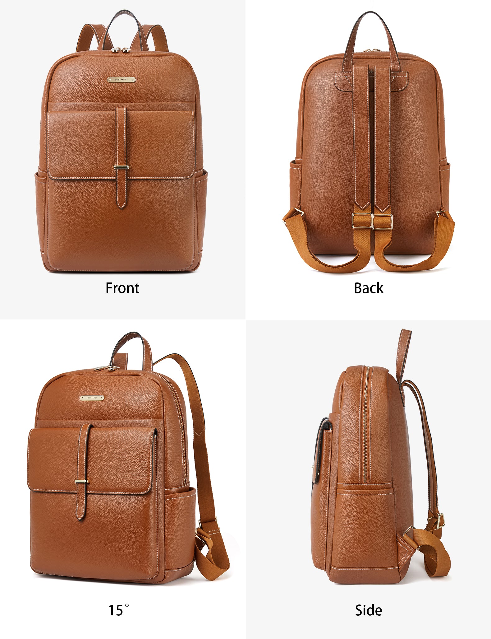 Vallis Women's Professional Leather Computer Bag - Image 11