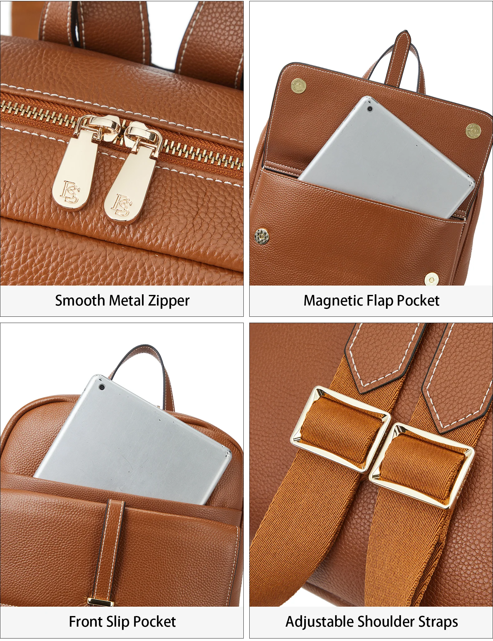 Vallis Women's Professional Leather Computer Bag - Image 12