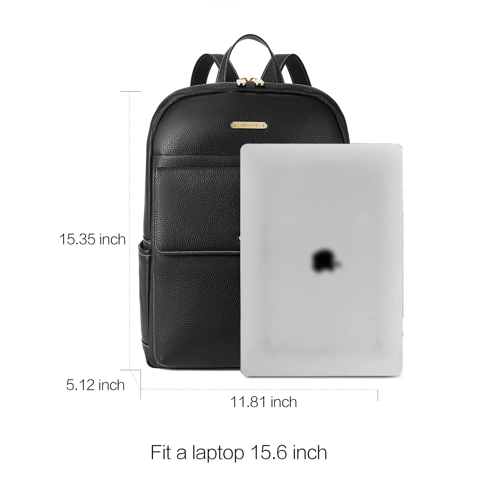 Vallis Women's Professional Leather Computer Bag - Image 3