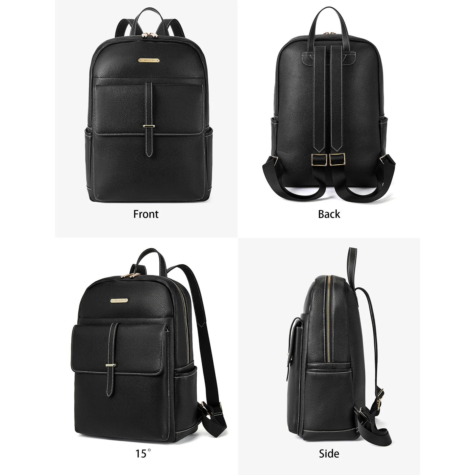 Vallis Women's Professional Leather Computer Bag - Image 5