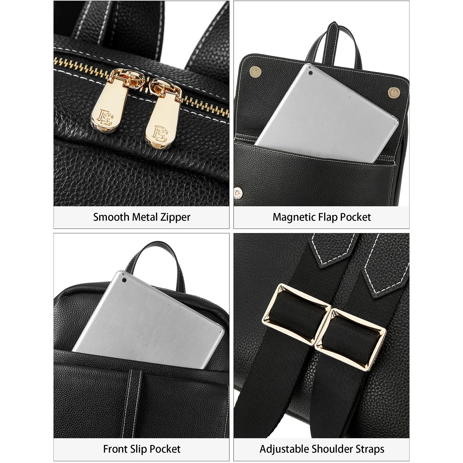 Vallis Women's Professional Leather Computer Bag - Image 6