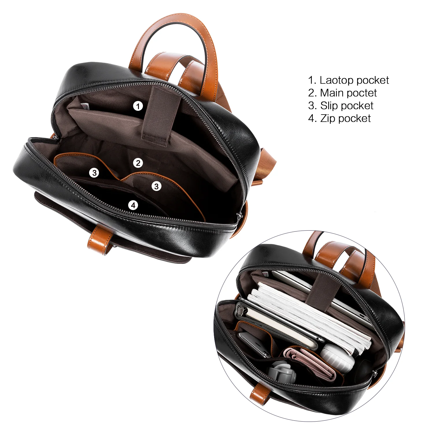 Vrba Laptop Backpack Purse — Simplicity - Image 11