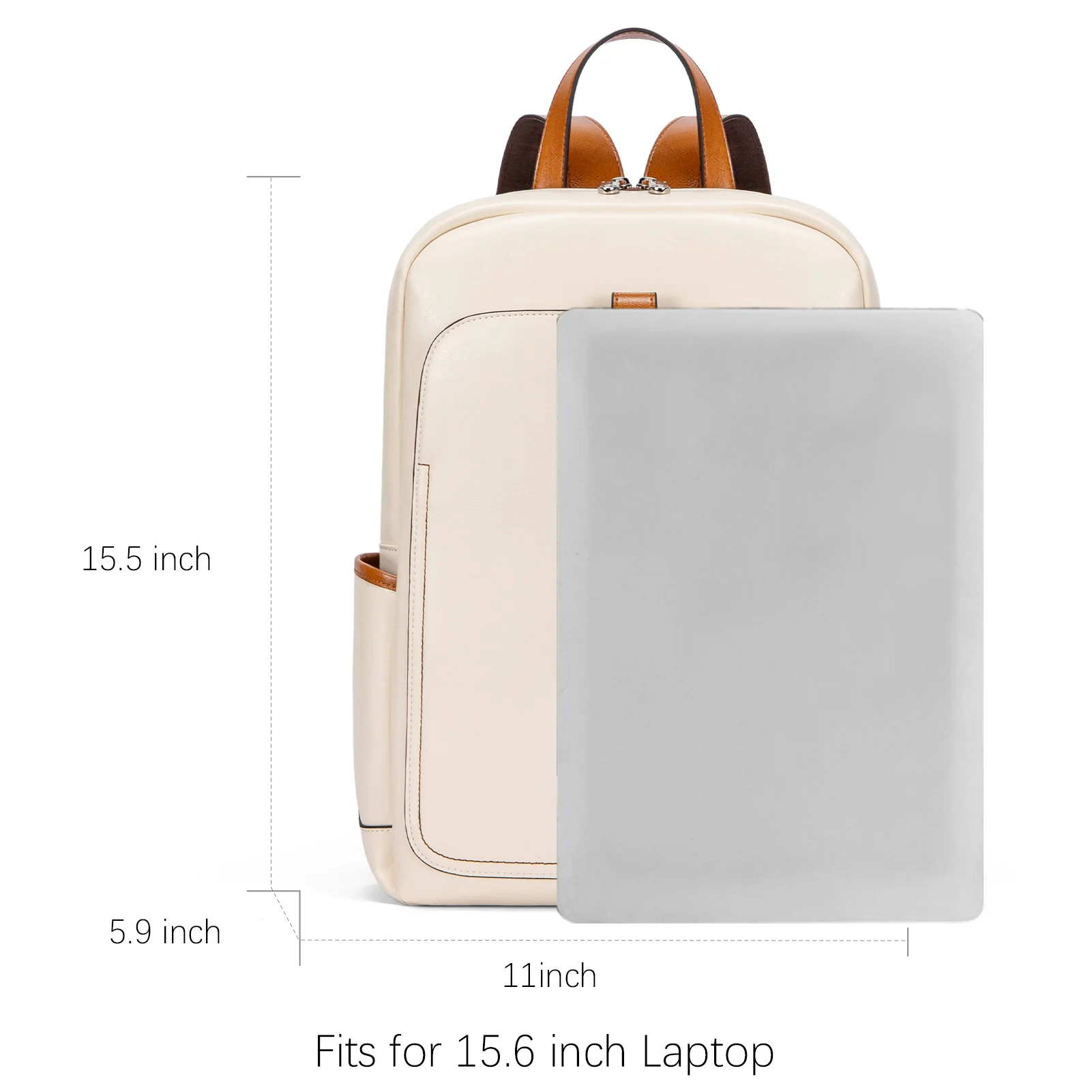 Vrba Laptop Backpack Purse — Simplicity - Image 3