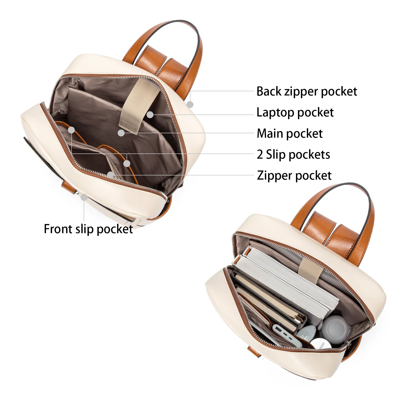 Vrba Laptop Backpack Purse — Simplicity - Image 5