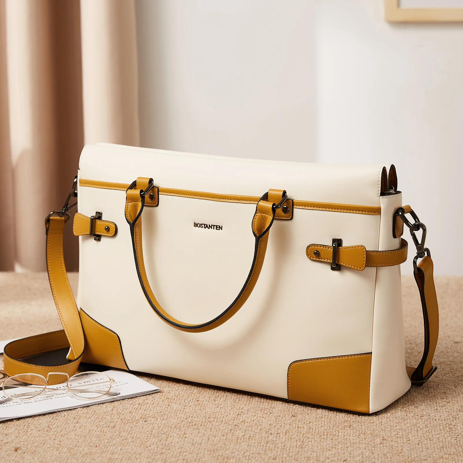 Mizuki Crossbody Briefcase For Women — College - Image 3