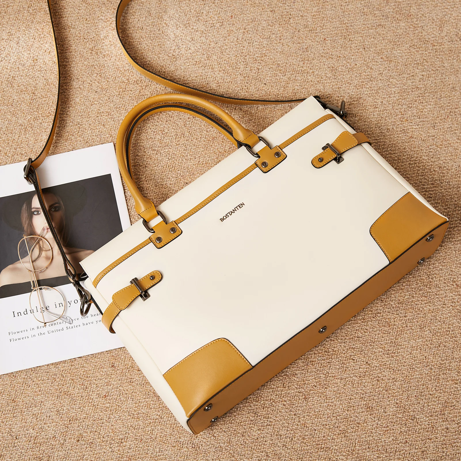 Mizuki Crossbody Briefcase For Women — College - Image 4