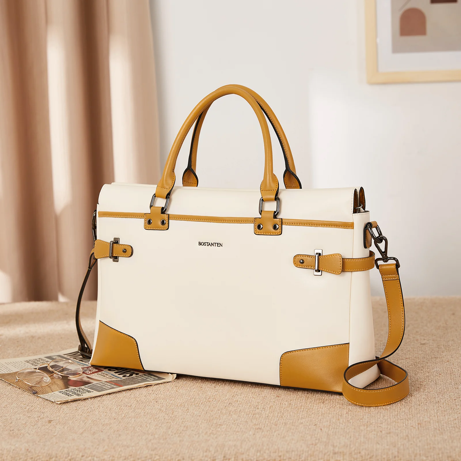 Mizuki Crossbody Briefcase For Women — College - Image 5