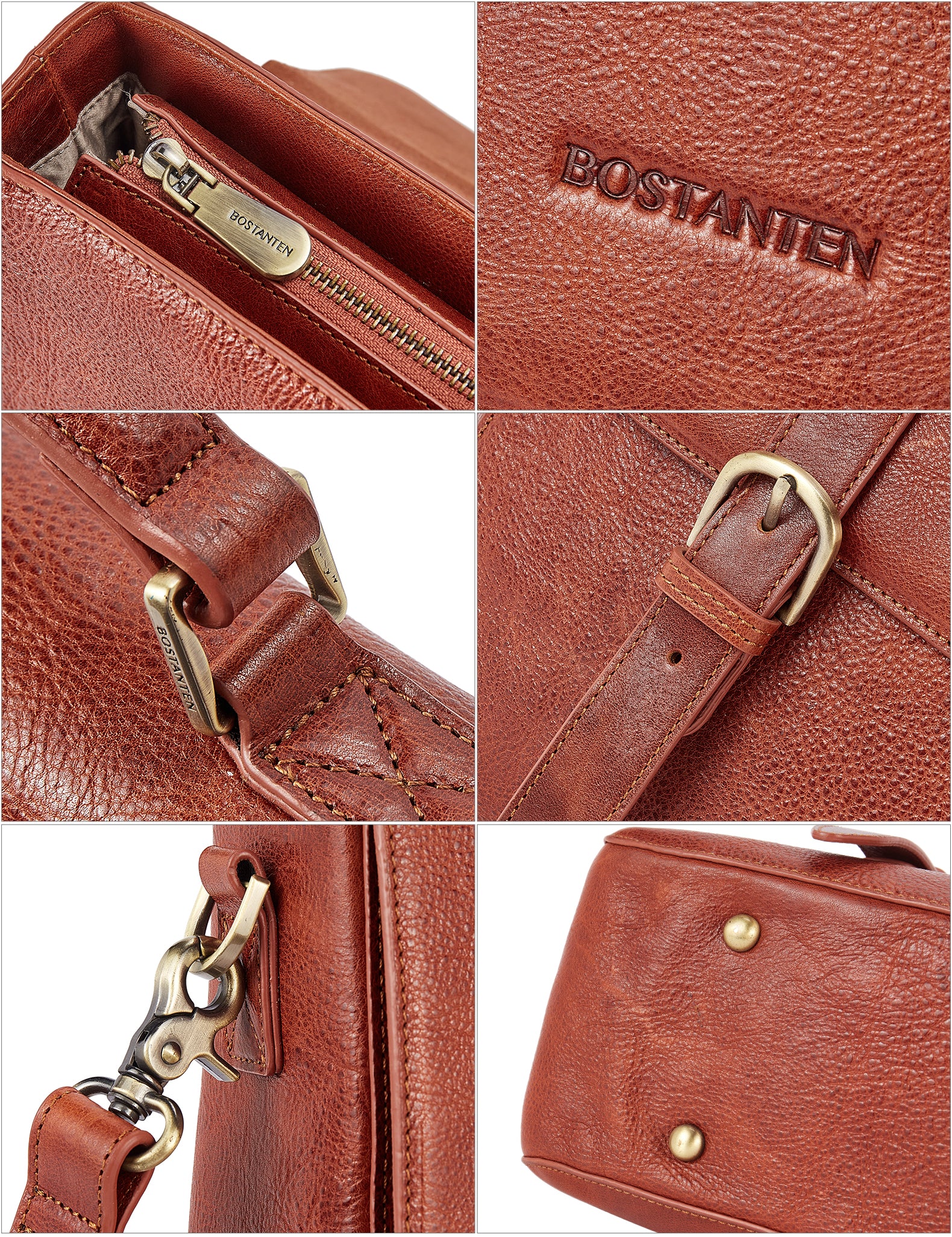 15.6 Inch Italian Leather Men's Briefcase for the Modern Professional - Image 7