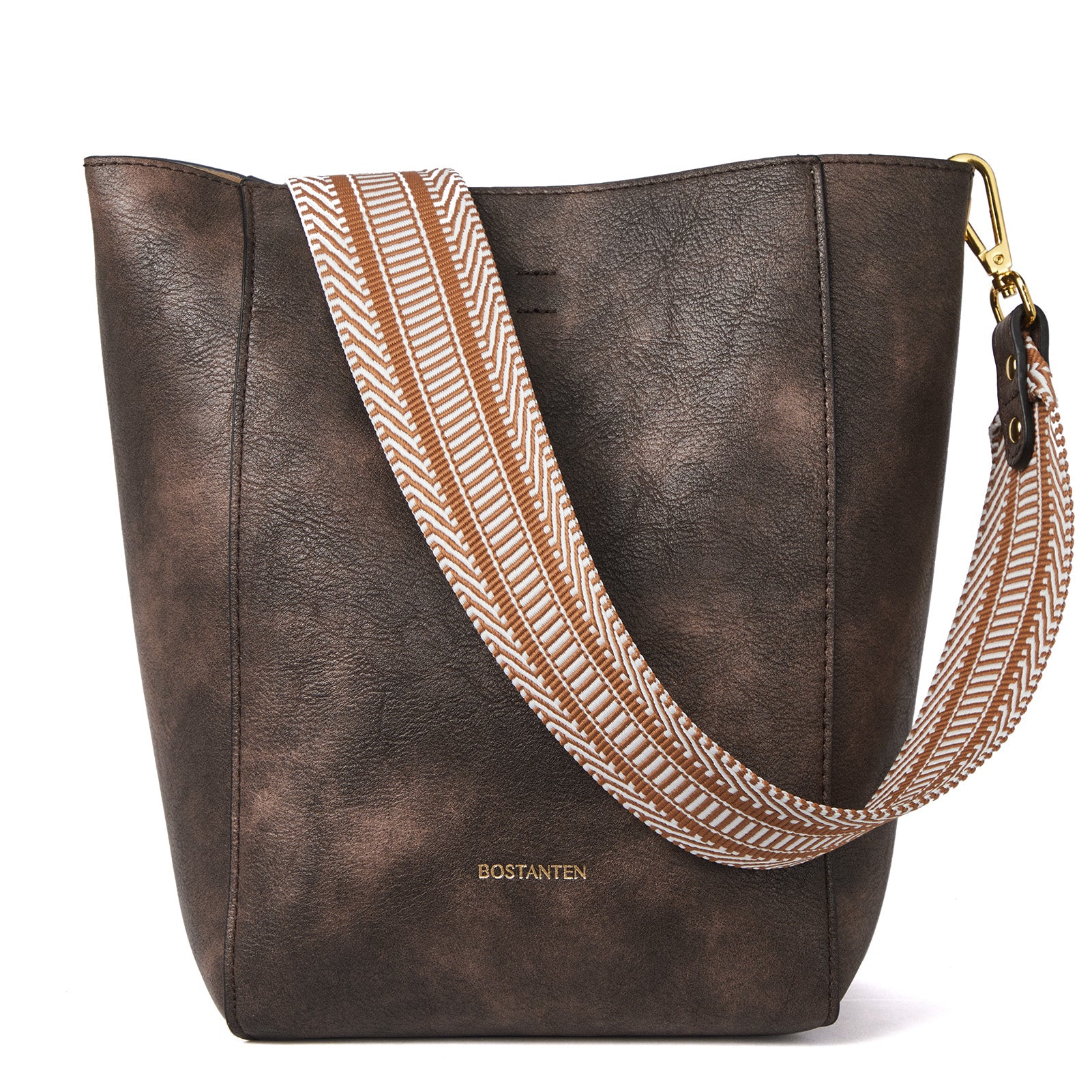BOSTANTEN Leather Purses and Handbags for Women Designer Hobo Bucket Bag Fashion Small Crossbody Purses - Image 8