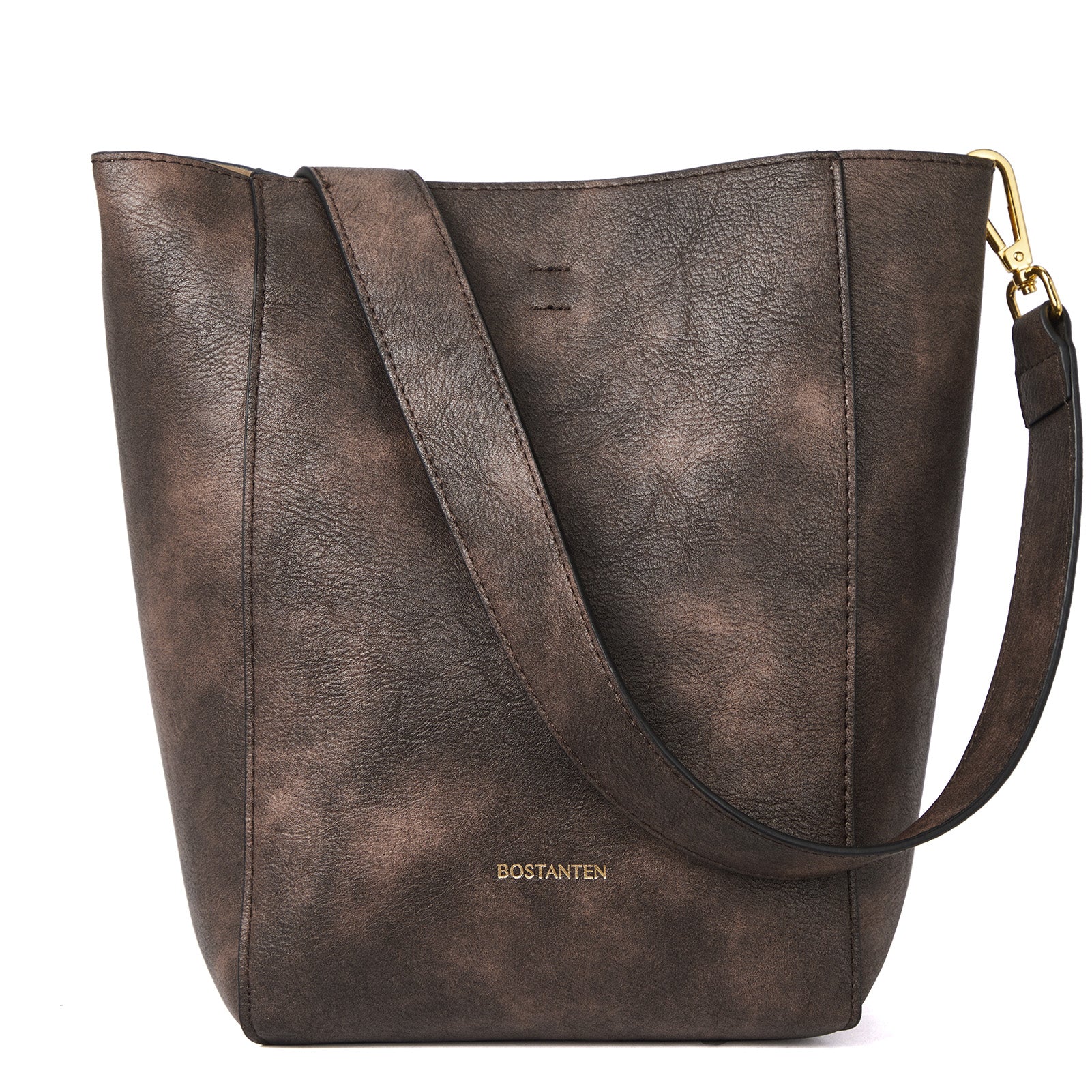BOSTANTEN Leather Purses and Handbags for Women Designer Hobo Bucket Bag Fashion Small Crossbody Purses - Image 9