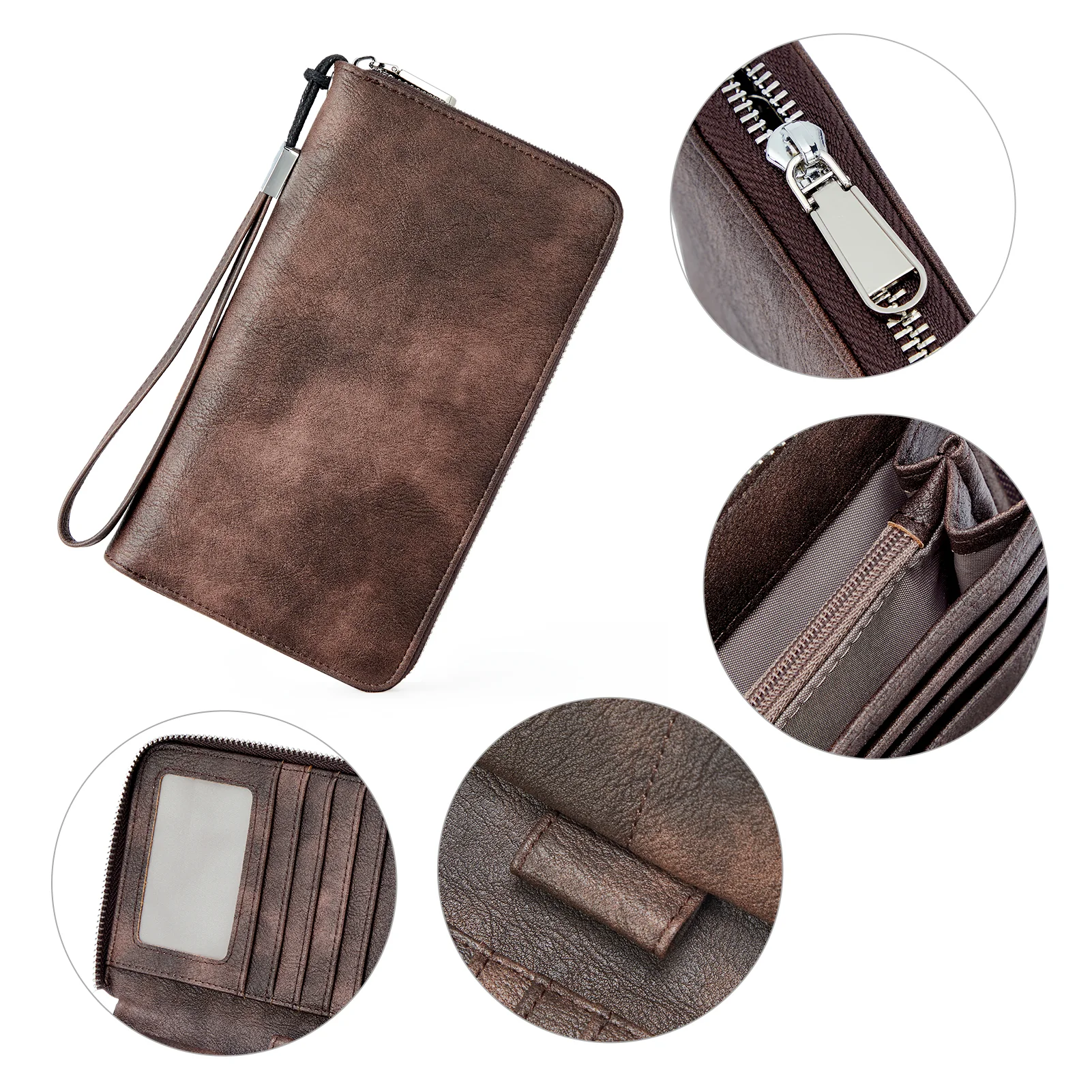 Rozenn Wallets With Checkbook Holder —— Zipper - Image 101