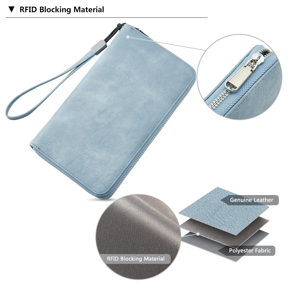 Rozenn Wallets With Checkbook Holder —— Zipper - Image 20