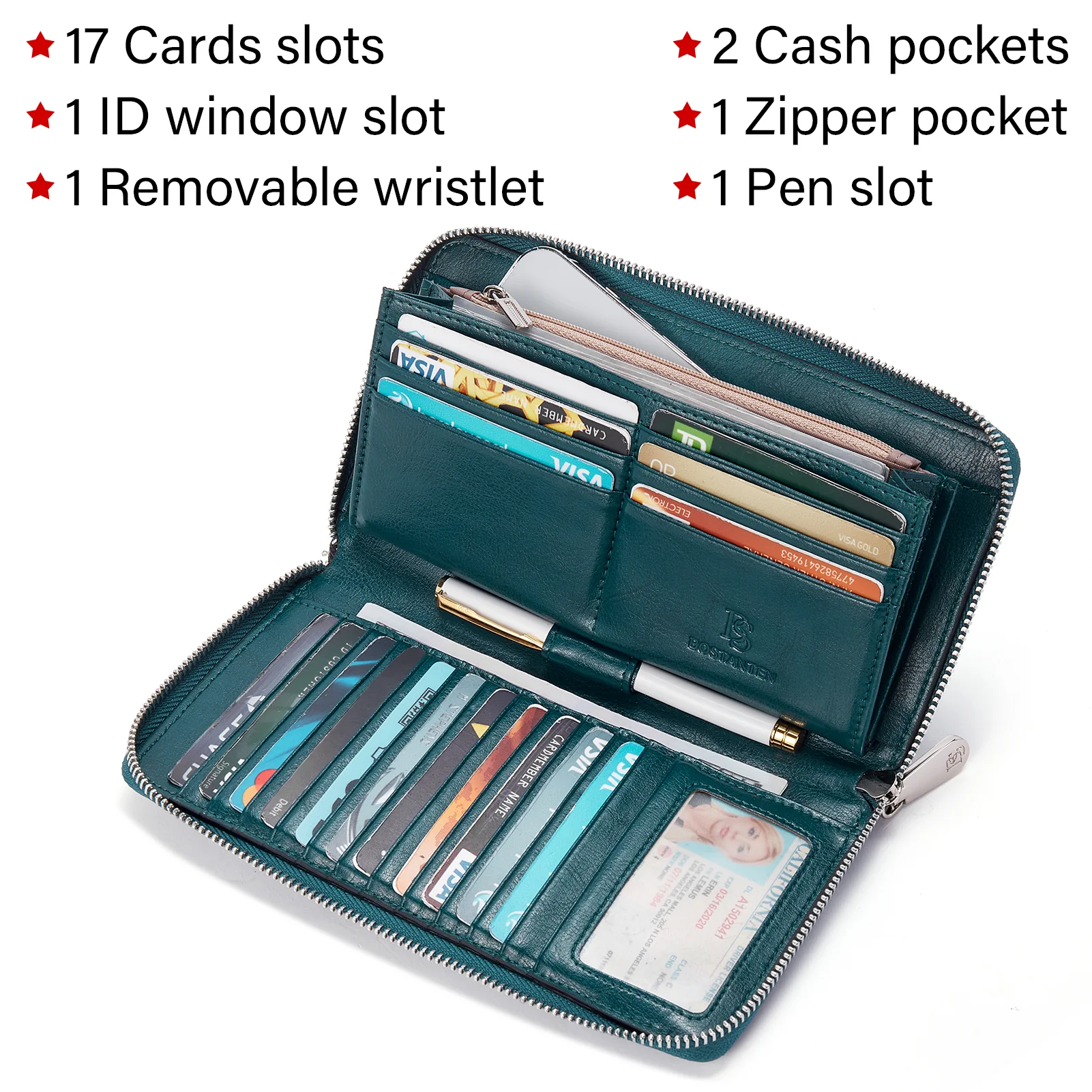 Rozenn Wallets With Checkbook Holder —— Zipper - Image 25
