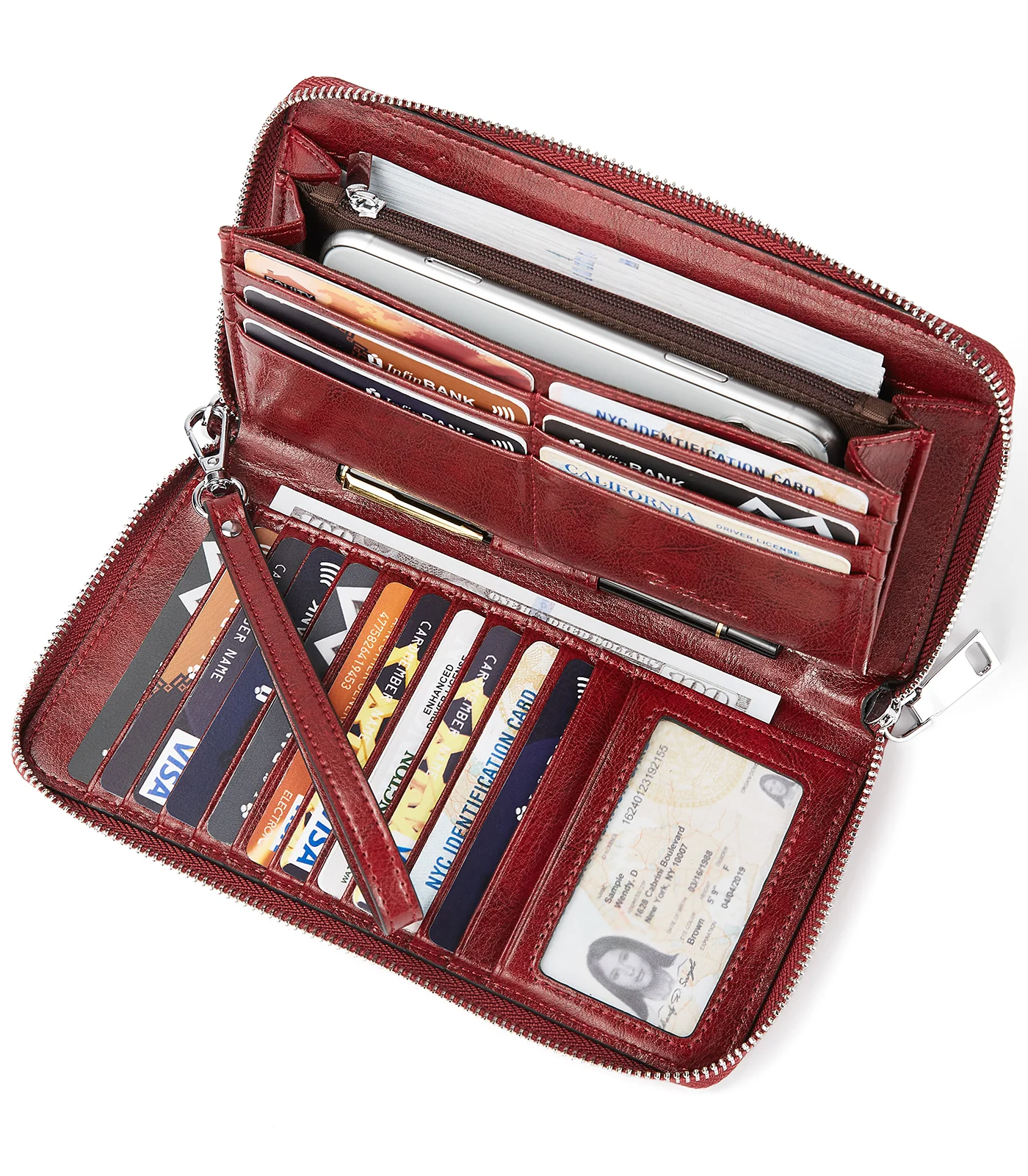 Rozenn Wallets With Checkbook Holder —— Zipper - Image 30