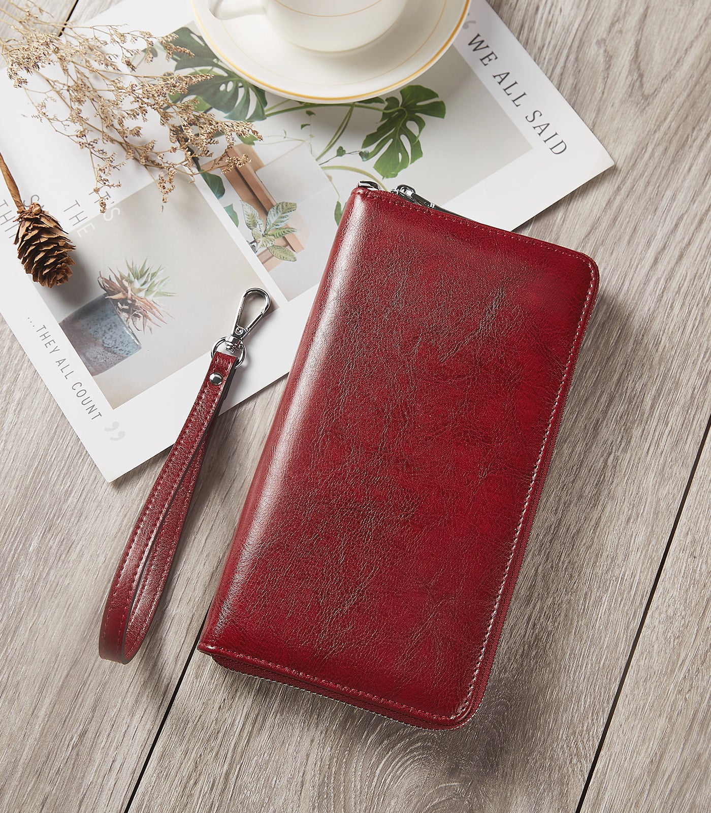 Rozenn Wallets With Checkbook Holder —— Zipper - Image 31