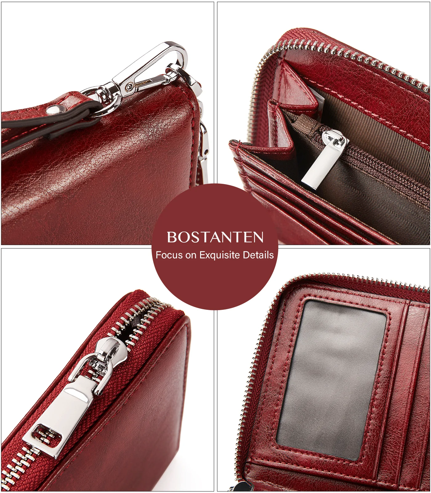 Rozenn Wallets With Checkbook Holder —— Zipper - Image 34