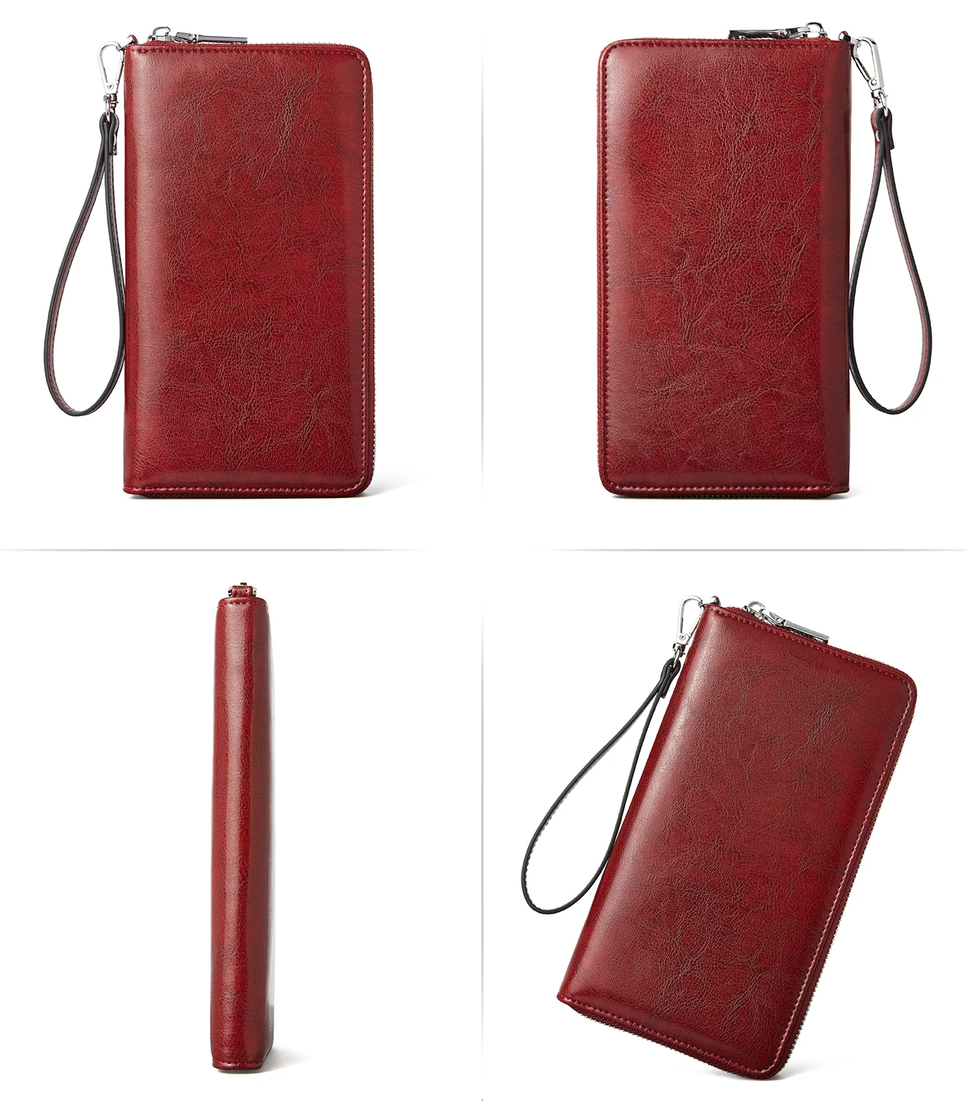 Rozenn Wallets With Checkbook Holder —— Zipper - Image 35