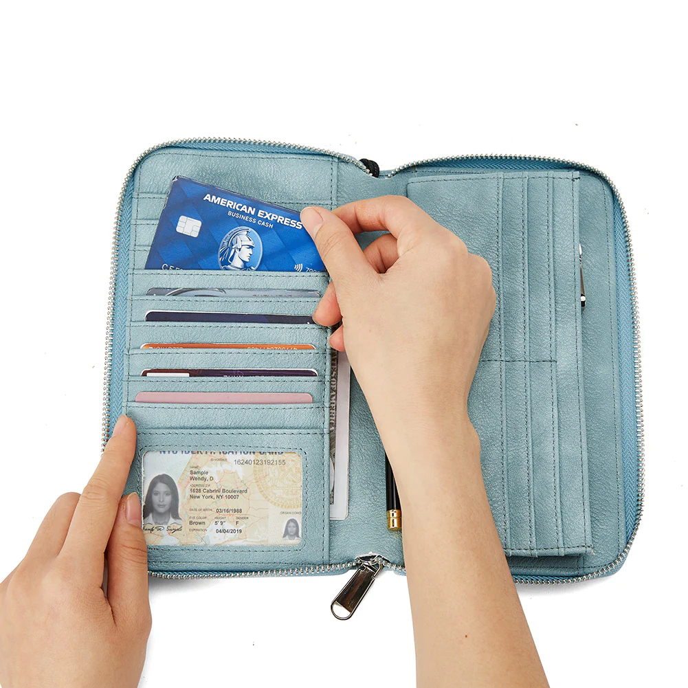 Rozenn Wallets With Checkbook Holder —— Zipper - Image 37