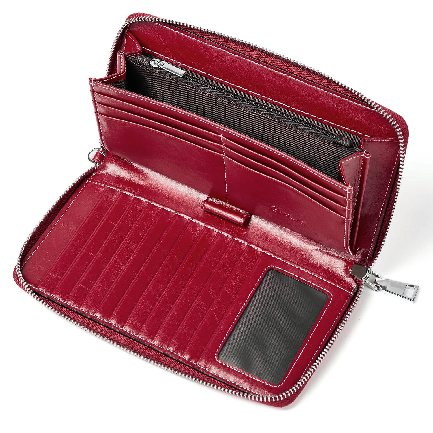 Rozenn Wallets With Checkbook Holder —— Zipper - Image 4