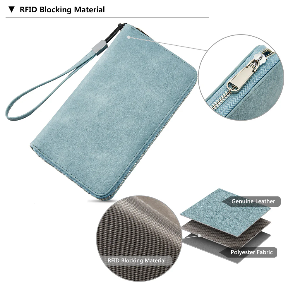 Rozenn Wallets With Checkbook Holder —— Zipper - Image 41