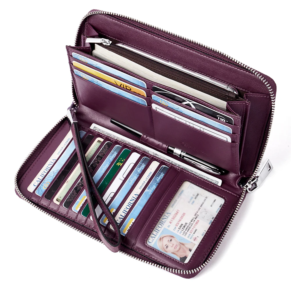 Rozenn Wallets With Checkbook Holder —— Zipper - Image 61
