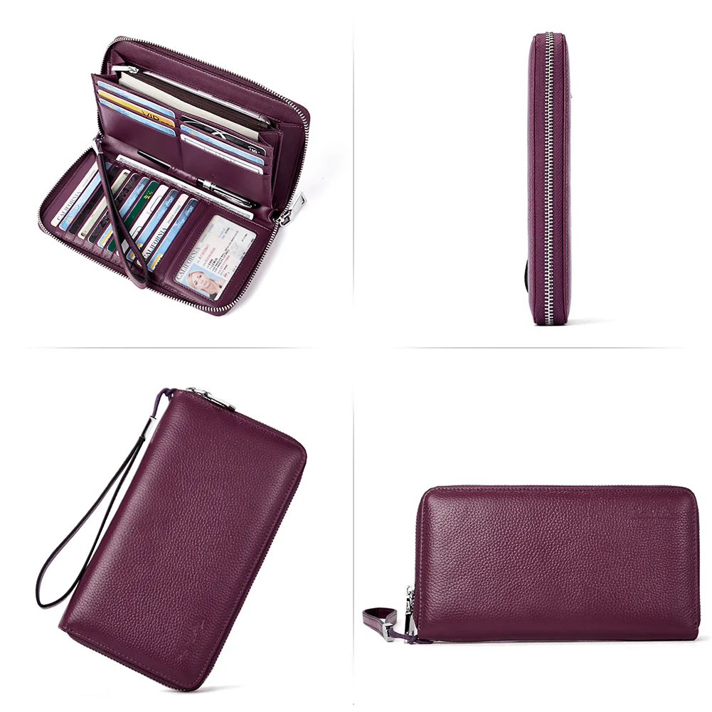 Rozenn Wallets With Checkbook Holder —— Zipper - Image 67