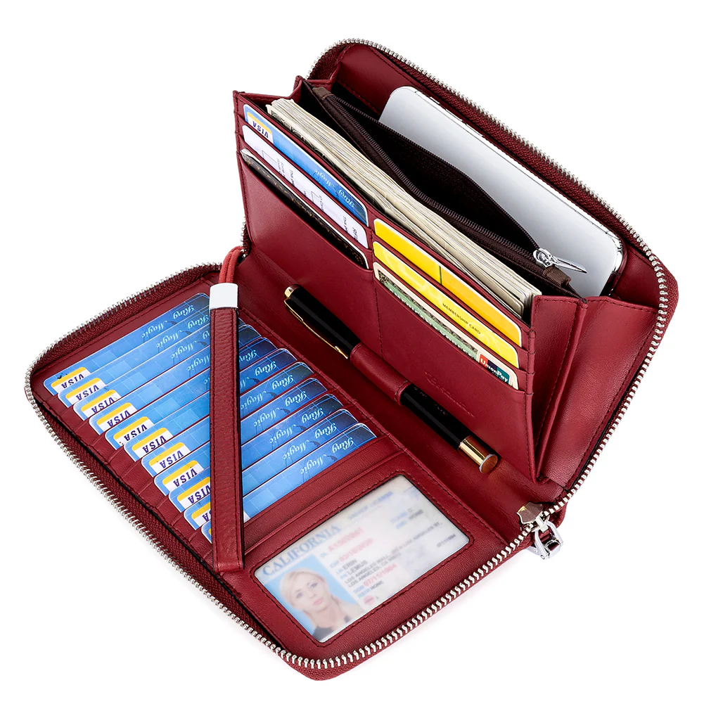 Rozenn Wallets With Checkbook Holder —— Zipper - Image 83