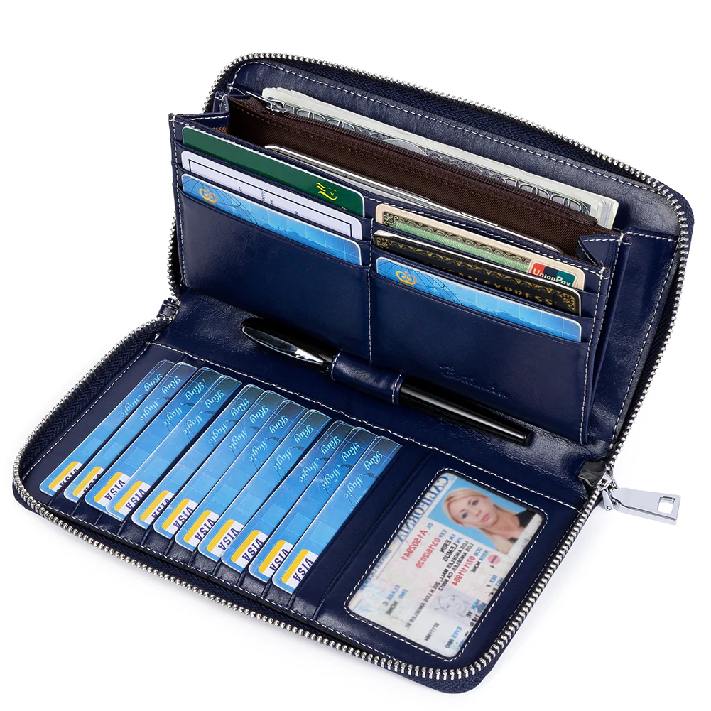 Rozenn Wallets With Checkbook Holder —— Zipper - Image 85