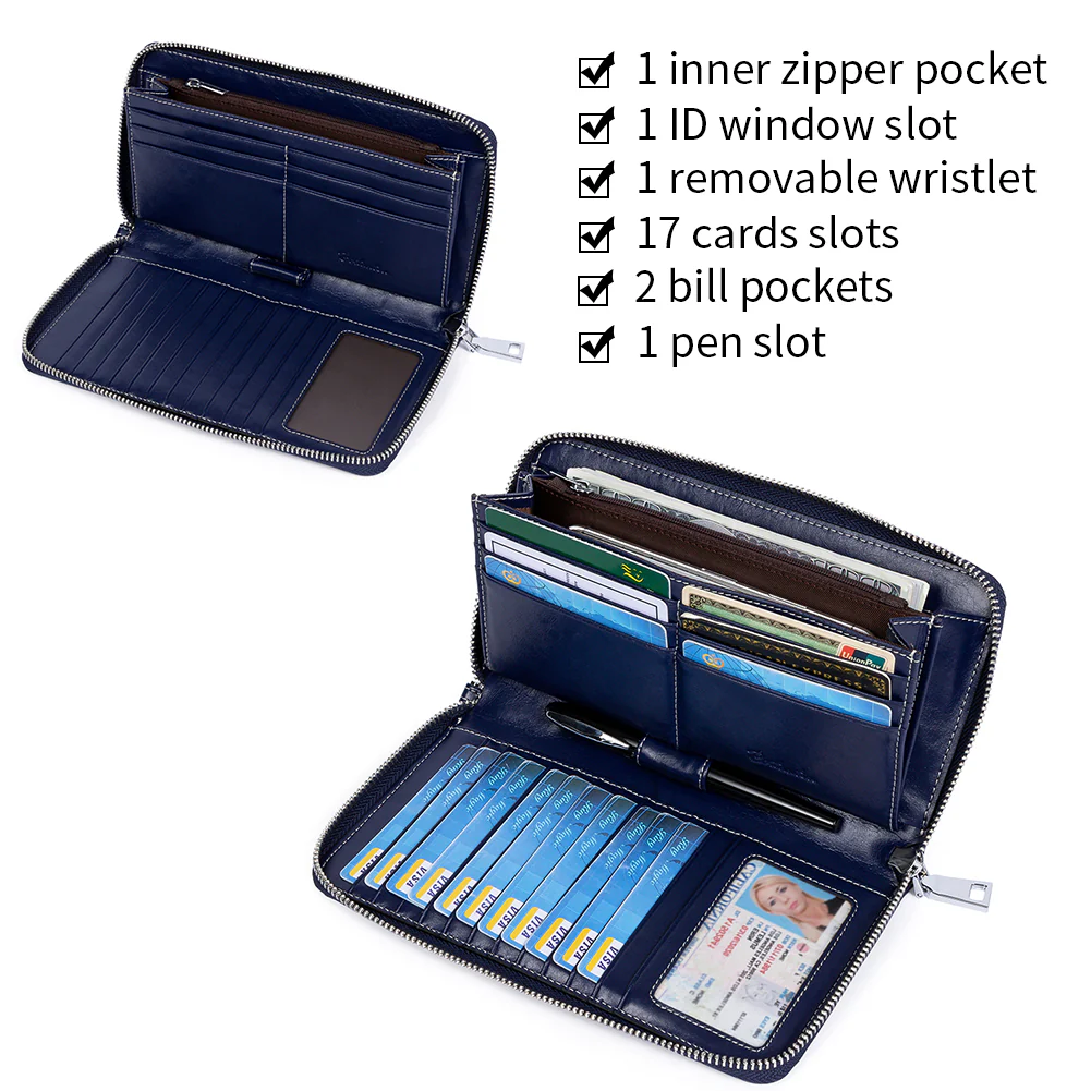 Rozenn Wallets With Checkbook Holder —— Zipper - Image 97