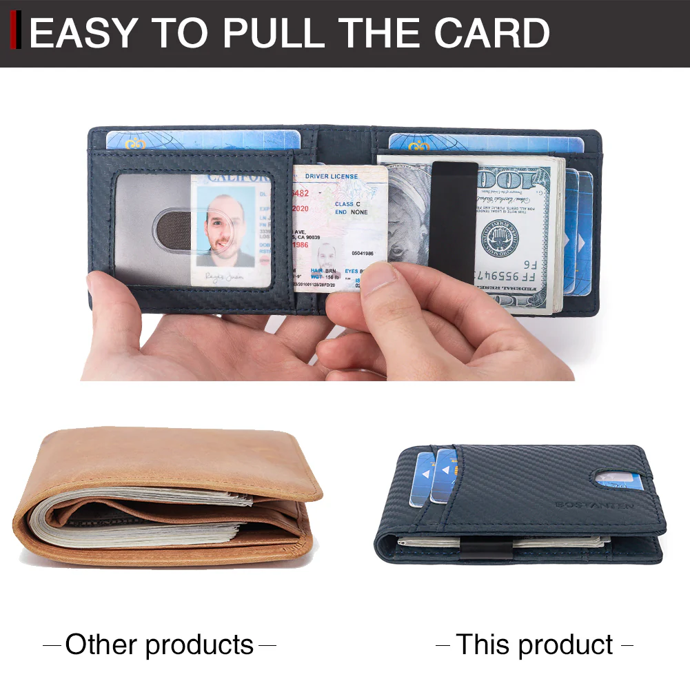 Rozenn RFID-blocking Leather Bifold Wallet for Men - Image 17