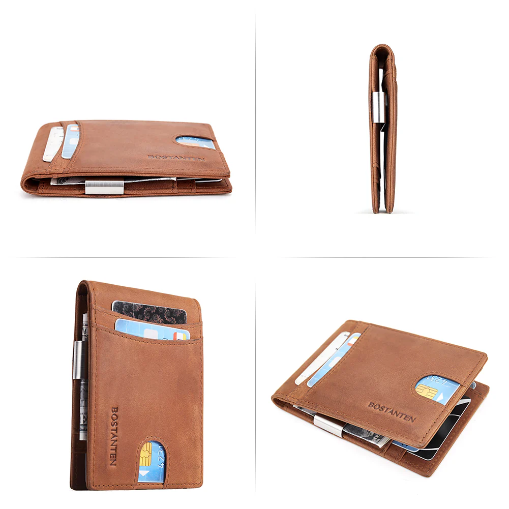 Rozenn RFID-blocking Leather Bifold Wallet for Men - Image 23
