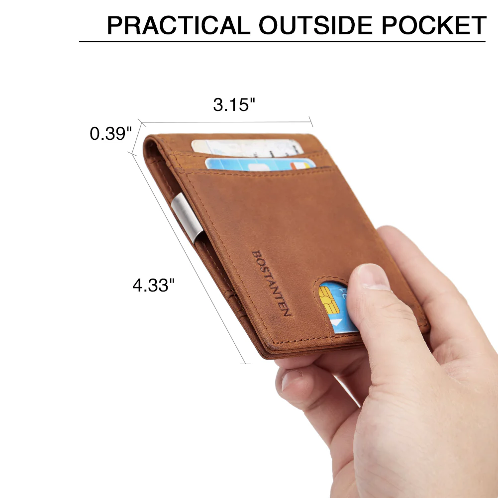 Rozenn RFID-blocking Leather Bifold Wallet for Men - Image 24