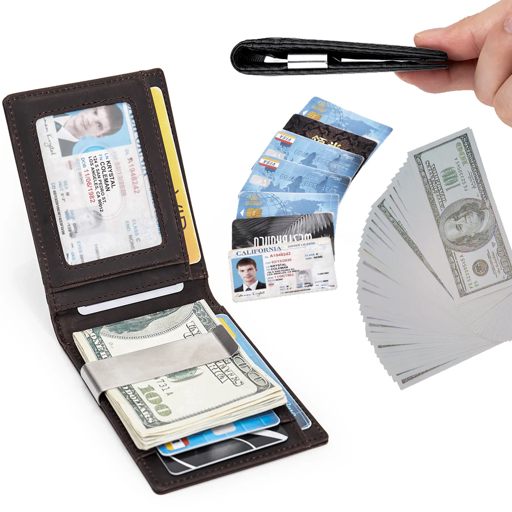 Rozenn RFID-blocking Leather Bifold Wallet for Men - Image 33