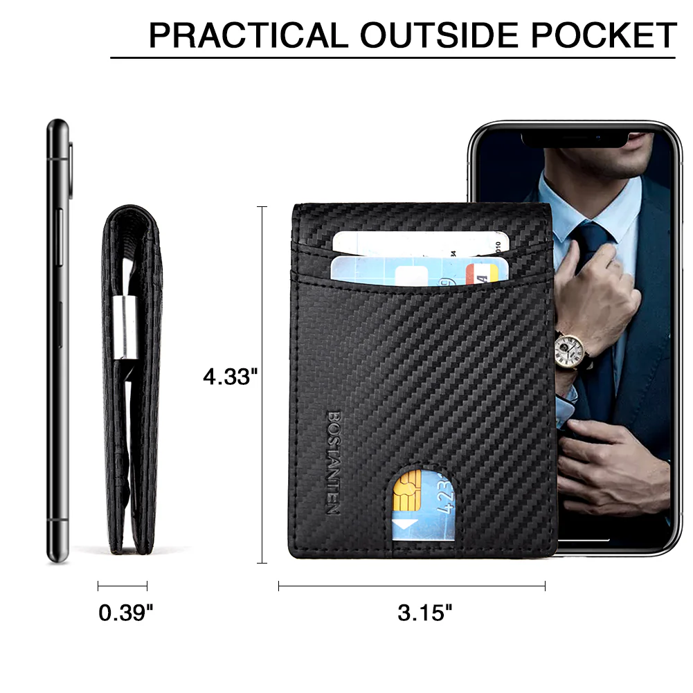 Rozenn RFID-blocking Leather Bifold Wallet for Men - Image 4